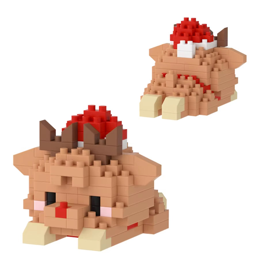 Christimas Toys Micro Building Blocks Toys for Kids Santa Claus Elk DIY Christmas Gifts Decorations