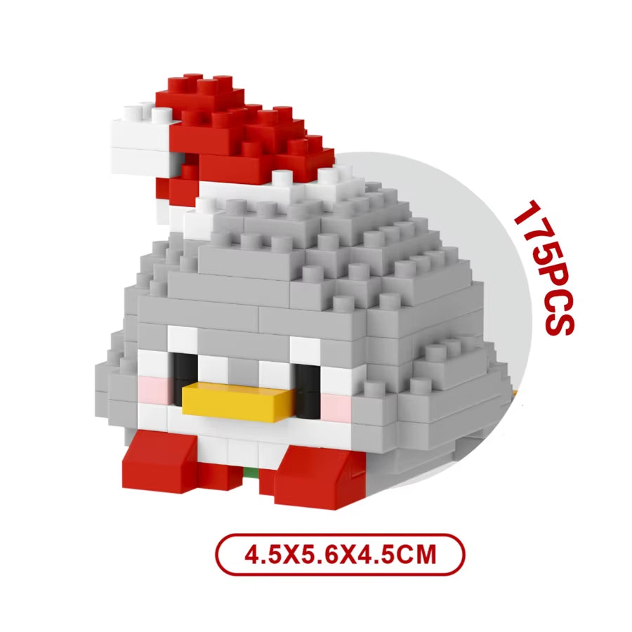 Christimas Toys Micro Building Blocks Toys for Kids Santa Claus Elk DIY Christmas Gifts Decorations